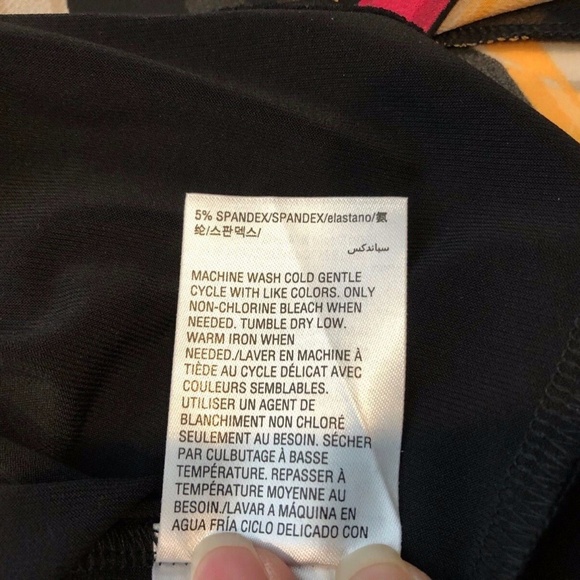 Alfani Women's Plus Size Black Comb Printed Overlay Tunic, Multi Ribbons, 0X/XL - Picture 15 of 15